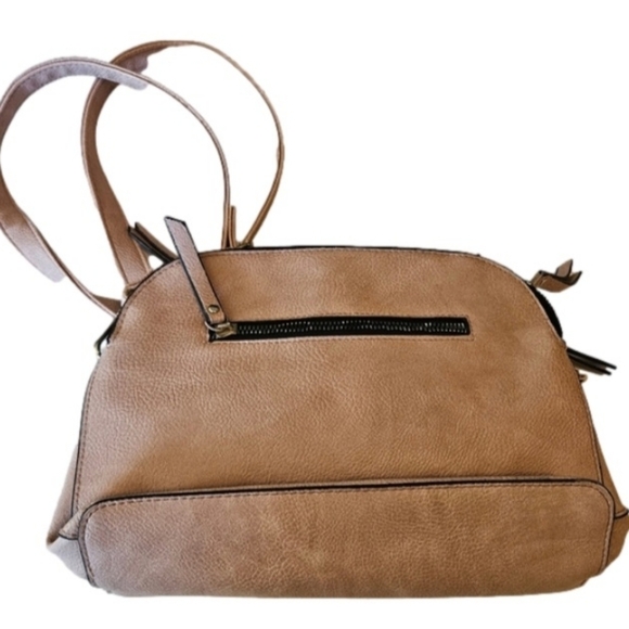 Sam & Hadley Mauve Pink studded shoulder Bag Tassel gold hardware pre-loved - Picture 4 of 16